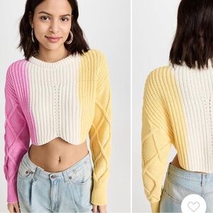 Cropped sweater by philosophy di Lorenzo Serafini